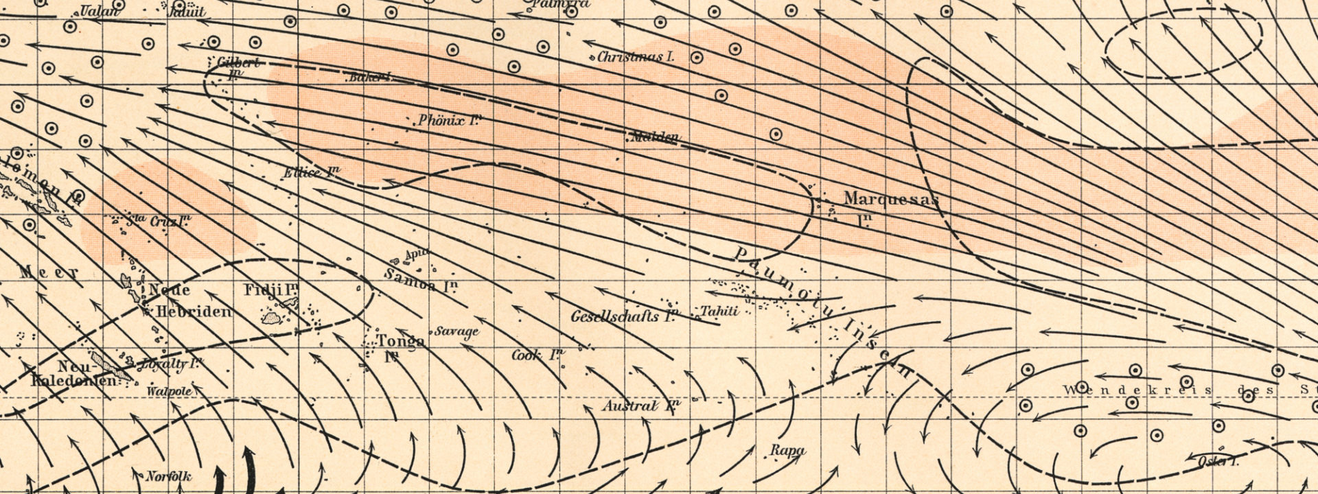 Pacific Ocean German Antique Victorian Engraving 1896 3000X2000Px Crop2